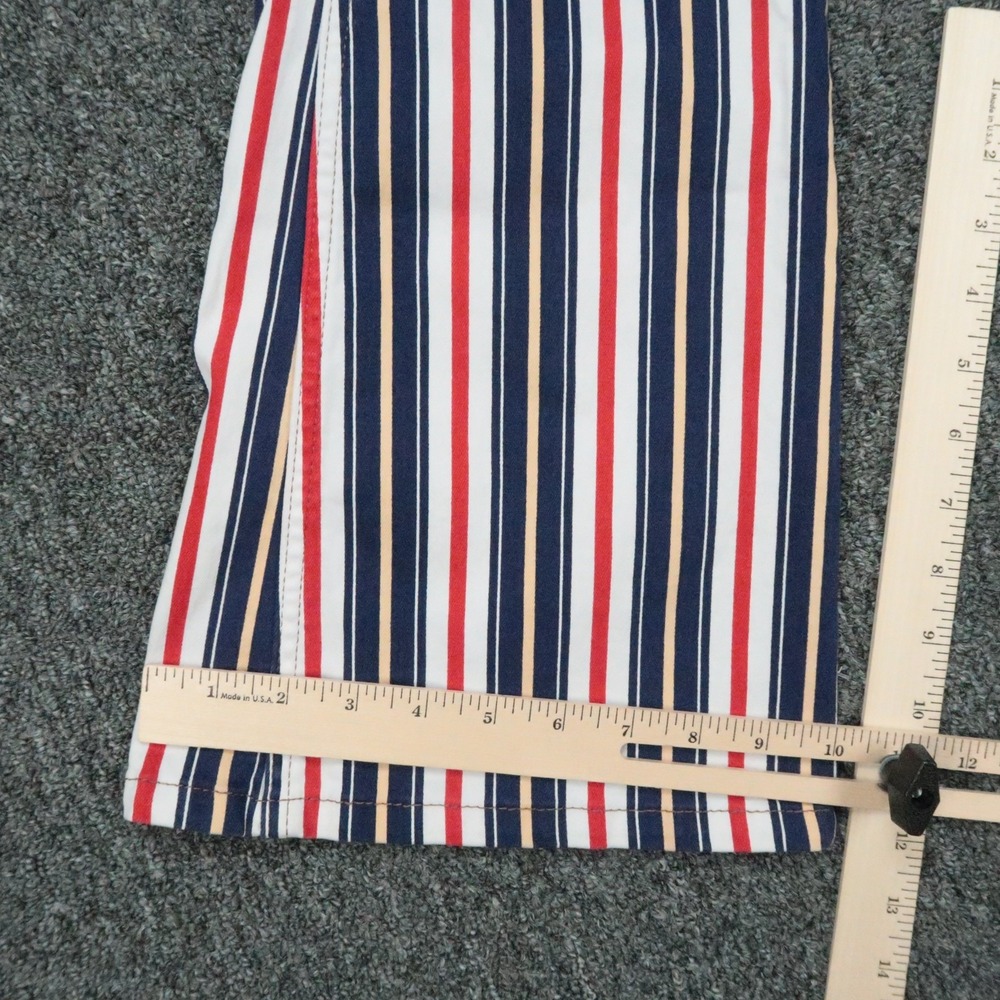 Wrangler Jeans Womens 30x32 Blue White Red Lainey Wilson Stripe Bell Bottom Wide - Picture 10 of 12